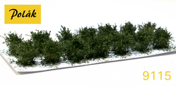 Low bushes - fine leaves - Green oak 14pcs