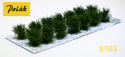 Low bushes - micro leaves - Green birch 14pcs