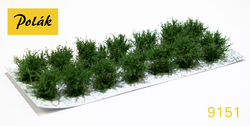 Low bushes - micro leaves - Green aspen 14pcs