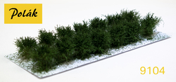 Low bushes - micro leaves - Green medium 14pcs