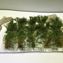 High bushes - micro leaves - Oak Green 15 pcs