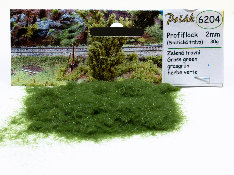 Profiflock 2mm  - Zelená travní 30g